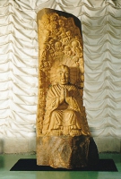 完成した寶頭盧尊者(びんずるそんじゃ)像