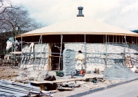 円筒形のユニークな屋根