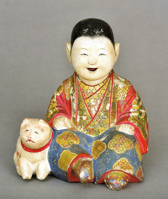 嵯峨人形 犬連れ